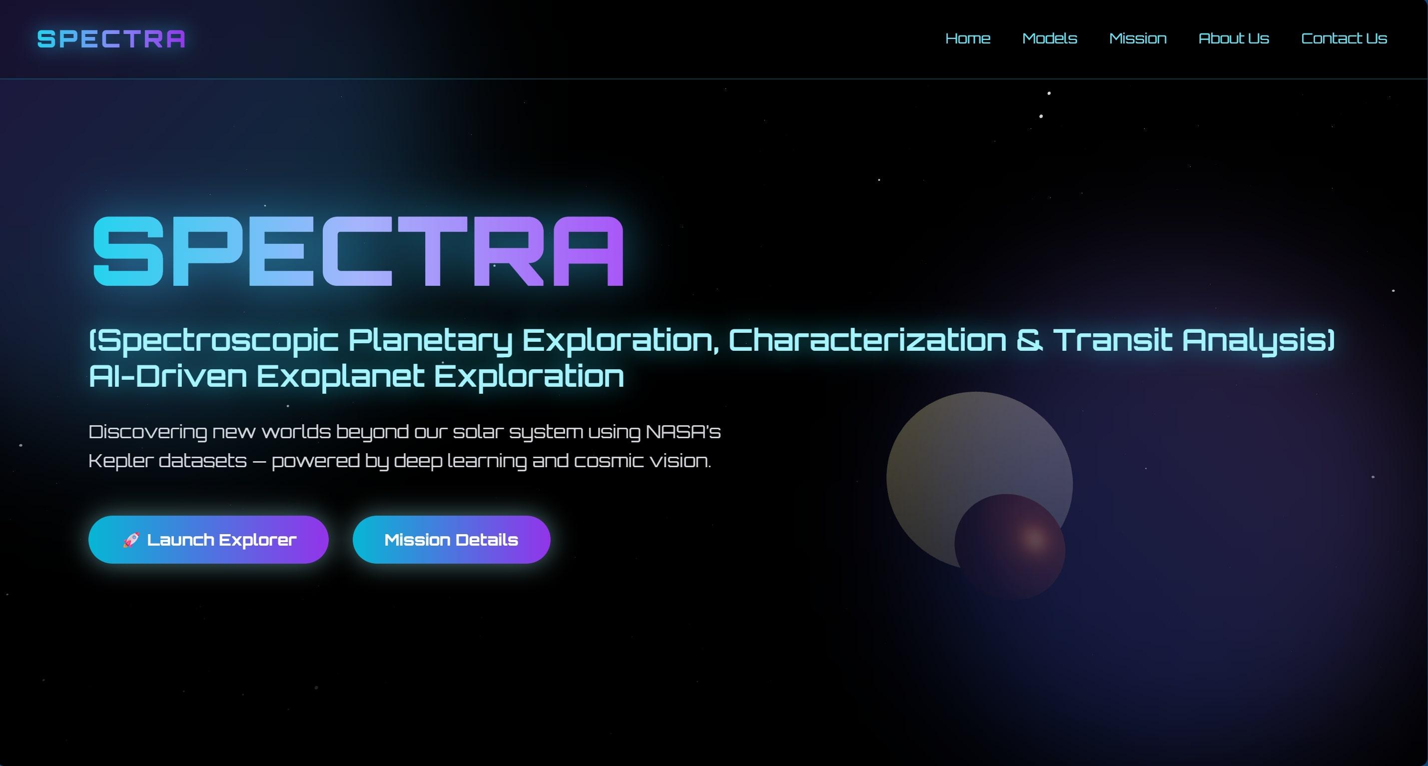 SPECTRA — Exoplanet Detection Web App